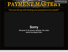 Tablet Screenshot of paymentmastery.com